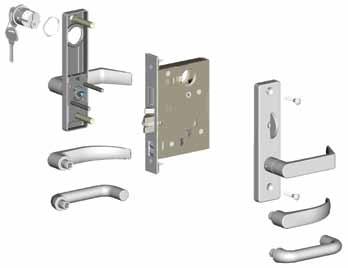Lever design complies with California State Reference Code: levers return to within 1/2 (13mm) of door face. Comply with ANSI A117.1 for Barrier Free Accessibility.