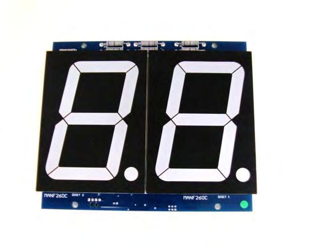 Large 2-Digit Display Part# PCB034 Location: (2) Inside play area mounted to back Qty:2 (1 each for Bonus Balls Player 1 and Player 2) ID-Switch settings: Bonus Balls Display Player 1: 100000 Bonus