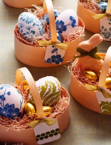 Tuck them inside a basket along with some holiday sweets for a one-of-a-kind Easter display.