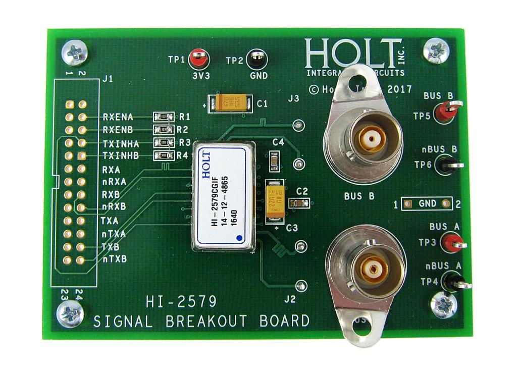 Introduction The Holt HI-2579 is a dual bus MIL-STD-1553 transceiver with integrated isolation transformers in a low profile package.