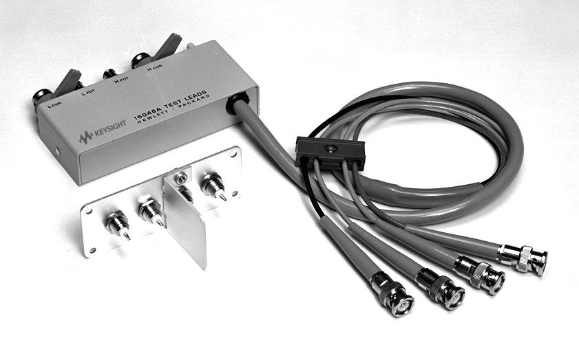 19 Keysight Accessories Selection Guide For Impedance Measurements - Catalog Up to 120 MHz (4-Terminal Pair) Port/Cable Extension 16048A Test Leads Terminal Connector: 4-Terminal Pair, BNC Cable