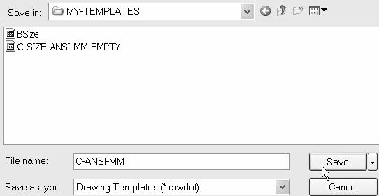 Save Sheet Format and Save Drawing Template The Sheet Format (.slddrt) and Drawing Template (.drwdot) utilize two different commands to save the current drawing document (.drw).