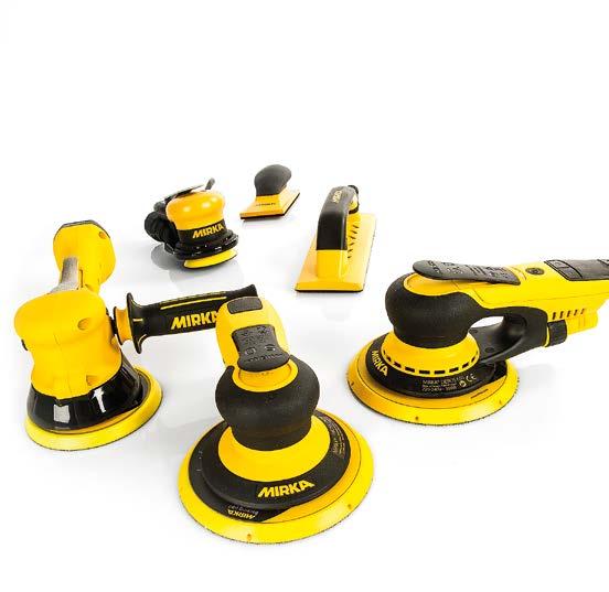 TOOLS AND ACCESSORIES MIRKA TOOLS AND ACCESSORIES Mirka offers a wide range of sanders and polishers that provide a complete sanding solution and ensure that customers get the very best from using