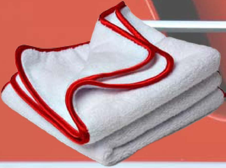 Its soft fabric has been chosen to make sure the drying operation will not leave any swirl marks or dust.