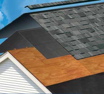 leaks caused by ice dams and wind-driven rain in the vulnerable areas. Roofers Select High-performance underlayment is a secondary barrier against leaks for the entire roof.