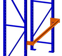 Two safety bars per pallet position are mandatory on installations over 16 ft. high.