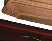 with a laminate mahogany wood  The coffin