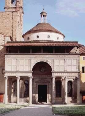 Façade of the Pazzi Chapel,
