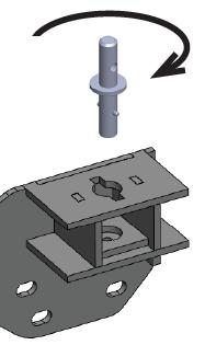 11. Temporarily attach the mounting post brackets to the frame to verify hole drill positions.