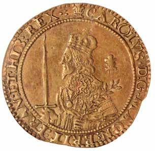 83 Charles I, triple unite, Oxford mint, mm.