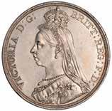 152 George III - Edward VII, crowns (6): 1820; 1844, star edge stops;