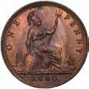 subdued lustre, about uncirculated 150-200 255 Victoria, proof penny,
