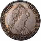 364 Bolivia, Carlos III, 4 reales, 1774JR, Potosi, laur. bust r., rev.