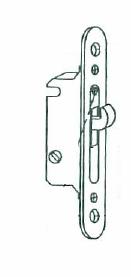 the screw in the lockset moves the latch closer or farther