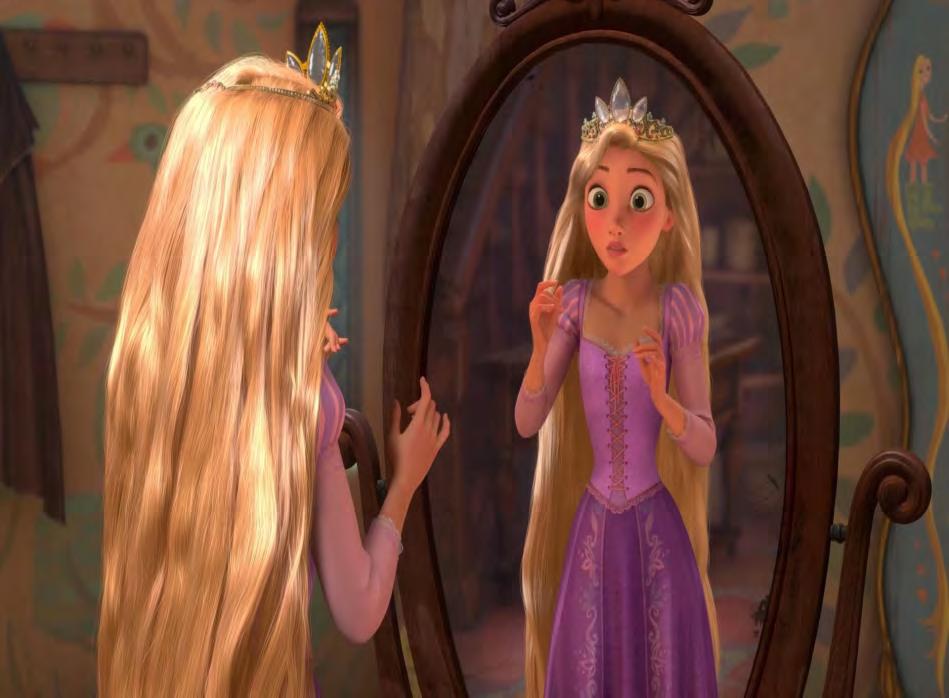 with Rapunzel s soft facial features.