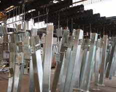 Requirement for Holes - Holes for Hanging In order for items to progress through the series of pretreatment and galvanizing baths at our facility, they must be suspended in a suitable manner to