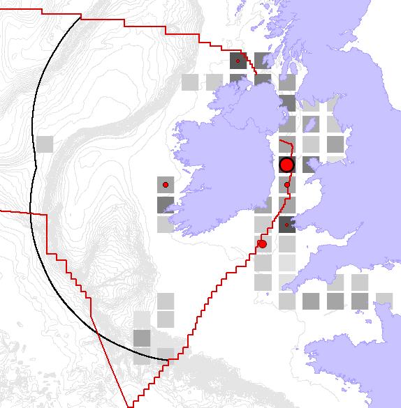 SPRING SUMMER AUTUMN WINTER Fig. 15 Maps showing seasonal distribution and relative abundance of minke whales recorded between July 2001 and September 2009.