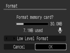 178 Formatting Memory Cards You should always format a new memory card or one from which you wish to erase all images and other data.