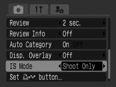 72 Setting the Image Stabilizer Function Available Shooting Modes p.