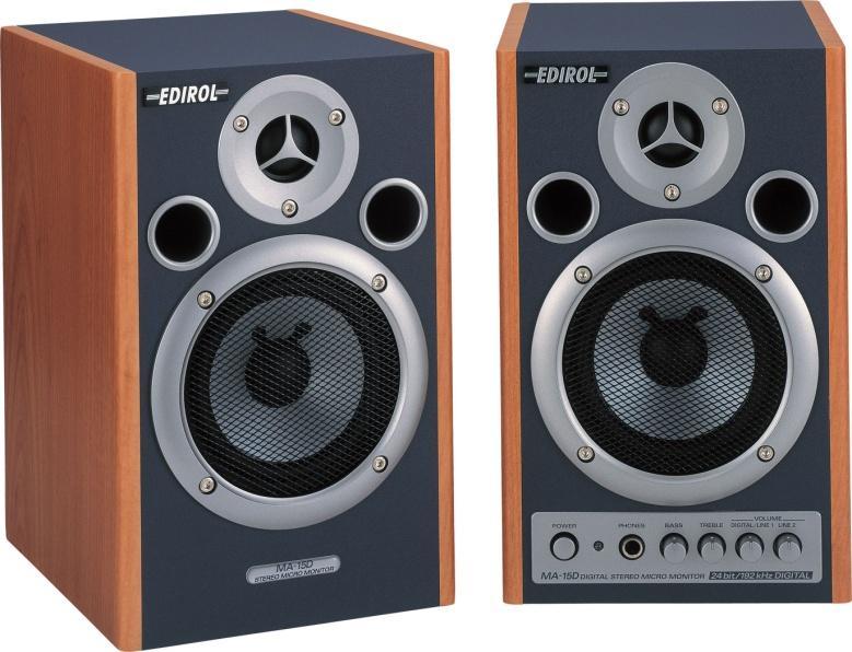 You can spend from $100 to several thousand dollars for monitor loudspeakers. Just get the best ones you can afford. Figure 0.8 shows some inexpensive monitors from Edirol and Figure 0.