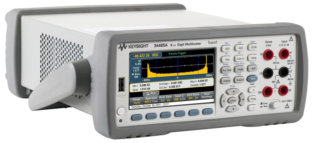 11 Keysight Digital Multimeters: 34460/61/65/70A - Data Sheet Specifications 34465A 34465A accuracy specifications: ± (% of reading + % of range) 1 DC voltage and resistance.