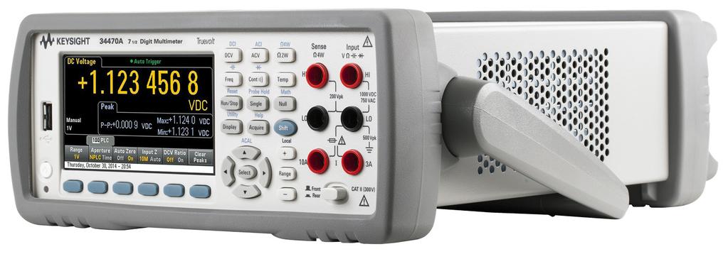 14 Keysight Digital Multimeters: 34460/61/65/70A - Data Sheet Specifications 34470A 34470A accuracy specifications: ± (% of reading + % of range) 1 DC voltage and resistance.