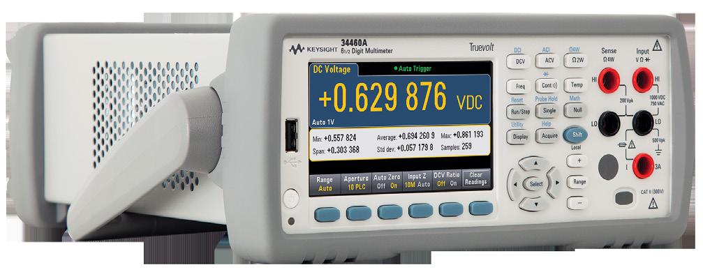 07 Keysight Digital Multimeters: 34460/61/65/70A - Data Sheet Specifications 34460A 34460A accuracy specifications: ± (% of reading + % of range) 1 These specification are compliant to ISO/IEC 17025