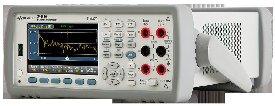 09 Keysight Digital Multimeters: 34460/61/65/70A - Data Sheet Specifications 34461A 34461A accuracy specifications: ± (% of reading + % of range) 1 These specification are compliant to ISO/IEC 17025
