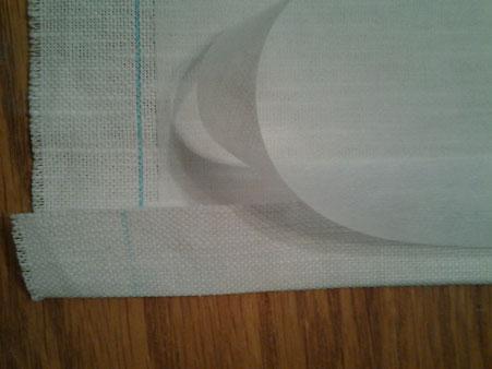 Fold and press the marked 1 hem to the back (the