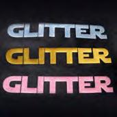 Available in 5 colours Washability of up to 80 C VIDEOFLEX GLITTER Specifically designed for the fashion industry, the glitter effects are great for cheerleading, dance and