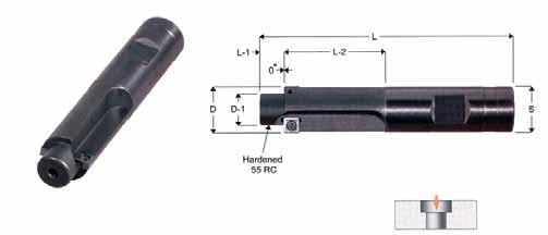 Socket Head Cap Screw Counterbore Tools Piloted Counterbore tools.359-1.187 Standard Application S.H.C.S. Tool # Size Flutes D D-1 L L-1 L-2 S Insert Screw Wrench Price CB-359 #10 1.359.215 3.250.