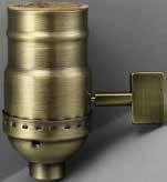 Brass Leviton Without Set Screw 40-5025-14 Polished Gilt 3-Way Pull-Chain
