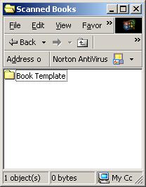 Create Folders for Scanning Create a folder of scanned books, and within that folder create a