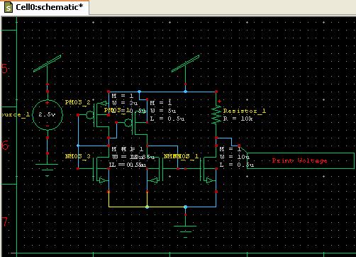 I OUT (µa) (4.76) 4.3.5 Design Example MOS current mirror The proposed circuit of MOS current mirror is built selecting NMOS devices M 1 and M 2 of same dimension of aspect ratio 10/0.