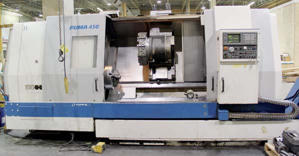 43", Z-axis travel: 30", CAT 50, 40 ATC, high pressure coolant thru spindle, 4th axis drive, Rennishaw TS-27R tool setter, demo machine (30 hours) with Ganro RT320 CNC rotary table, New 2012 Johnford