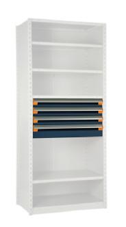 Please specify the shelving brand when ordering. IMPORTANT Drawer partitions are included in models.