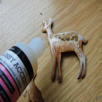 later on. Step 29. Add some of the glossy accents over the whole of the deer.