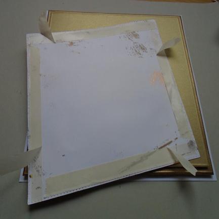 the card down nicely). Turn the edges of the tape carrier sheet over. Step 32.