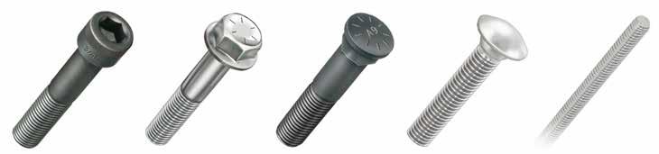 High-strength A9: 170,000 PSI minimum Grade 8 plow bolts: 150,000 PSI minimum Specialty Bolts A wide range of bolts for standard to specialty
