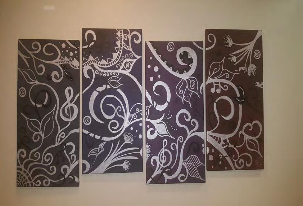 Beautiful Soul III 4 Piece Set 12 x 24 Inches Separately/ 48 x 24 Inches