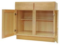 Maple SHELVES: 3/4" Plywood with Natural Maple TOPS & BOTTOMS: 3/8" Plywood with Natural Maple INTERIOR SIDES: 1/2" Plywood with Natural Maple EXTERIOR SIDES: 1/2" Finished Plywood Veneer