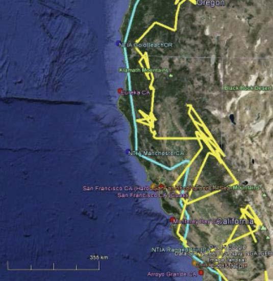 Testing a Spectrum Monitoring Network Spectrum monitoring system response tests are critical abutting incumbent use: the exclusion zone along coasts Need a mobile test platform to emulate radar from