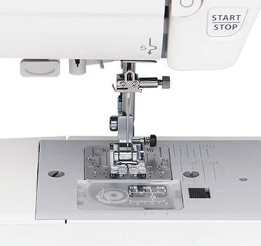 Stitch selector, length, width adjustment Power Switch Stitch Chart Needle Each machine is a
