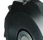 An innovative, six-cutting edge indexable insert with special support chamfer prevents chatter and vibration.