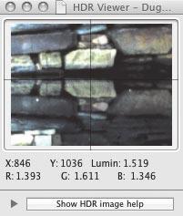 An HDR Viewer panel is supplied, which shows you the actual detail present in different areas of the image when you mouse over them (Figure 6.35).