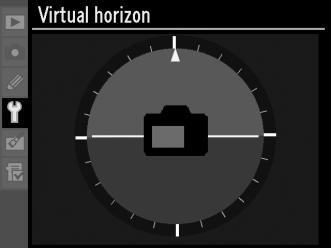 GPS Adjust settings for connection to a GPS unit (pg. 221). Virtual Horizon Display a virtual horizon based on information from the camera orientation sensor.