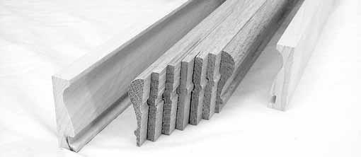 Each ply comprising the bending rail is designed and manufactured with a tongue and groove bead to create an alignment of the plys.