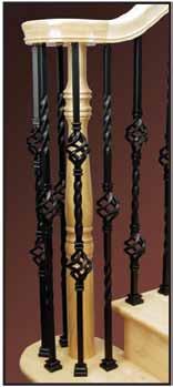 Flat Shoe. Belly Belly Balusters have 1/2 square tops.