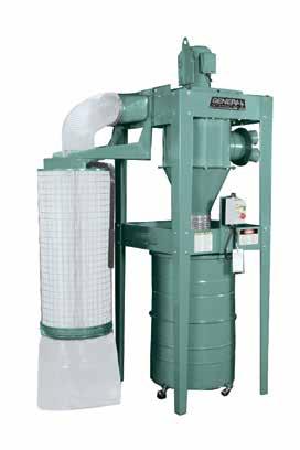1 HP DUST COLLECTOR Airflow capacity 647 cfm*. Sound rating 7 to 80 db.