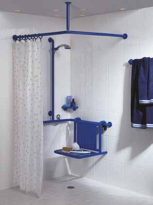 NORMBAU - Bathroom fittings Product Shower seat - wall mounted 0841 01 Lift up shower seat - wall mounted Product Backrest 0841 32 Wall mounted backrest Product Shower head rail 0487 04 Corner shower